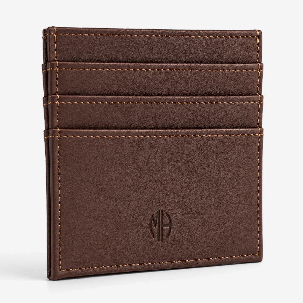 Card Wallet Leather Winkel#Farbe_Brown