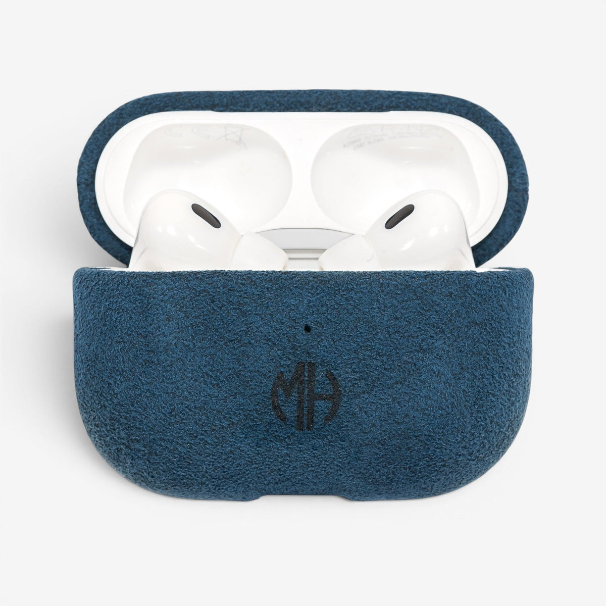 AirPods Case Alcantara Pro 2 Blue Winkel#Modell_AirPods Pro 2&Farbe_Blue
