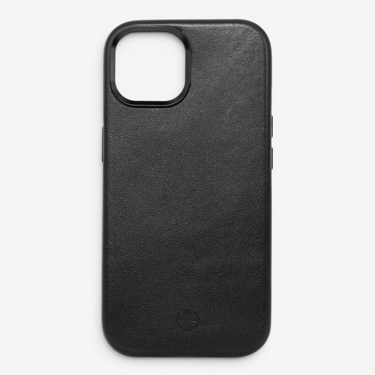 iPhone Case Leather 15 Black Front#Modell_iPhone 15&Farbe_Black