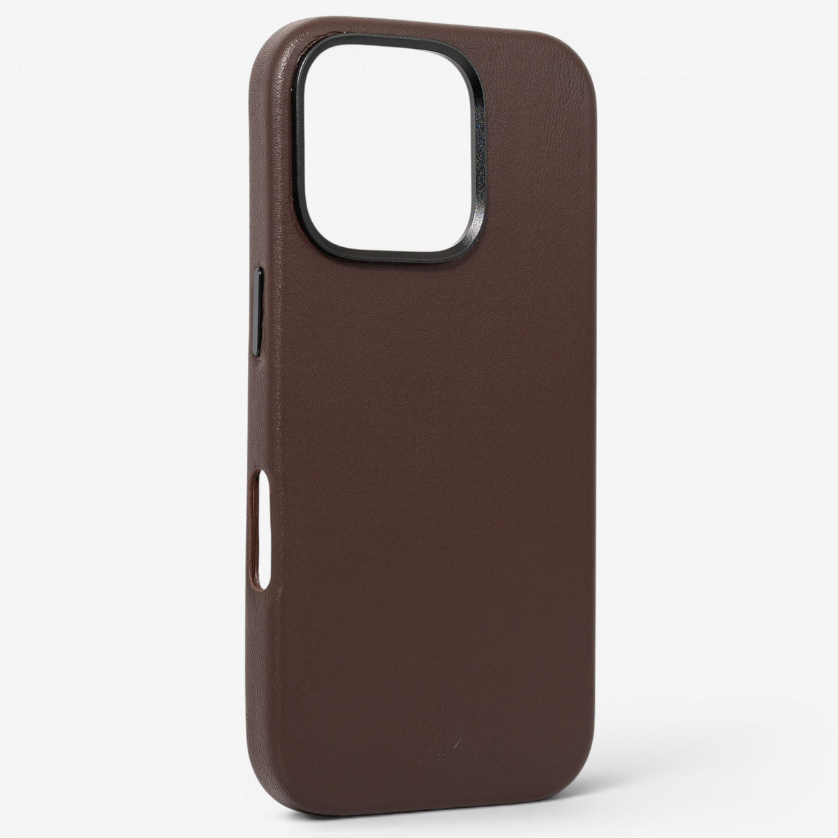iPhone Case Leather 16 Pro Max Brown Winkel#Modell_iPhone 16 Pro Max&Farbe_Brown