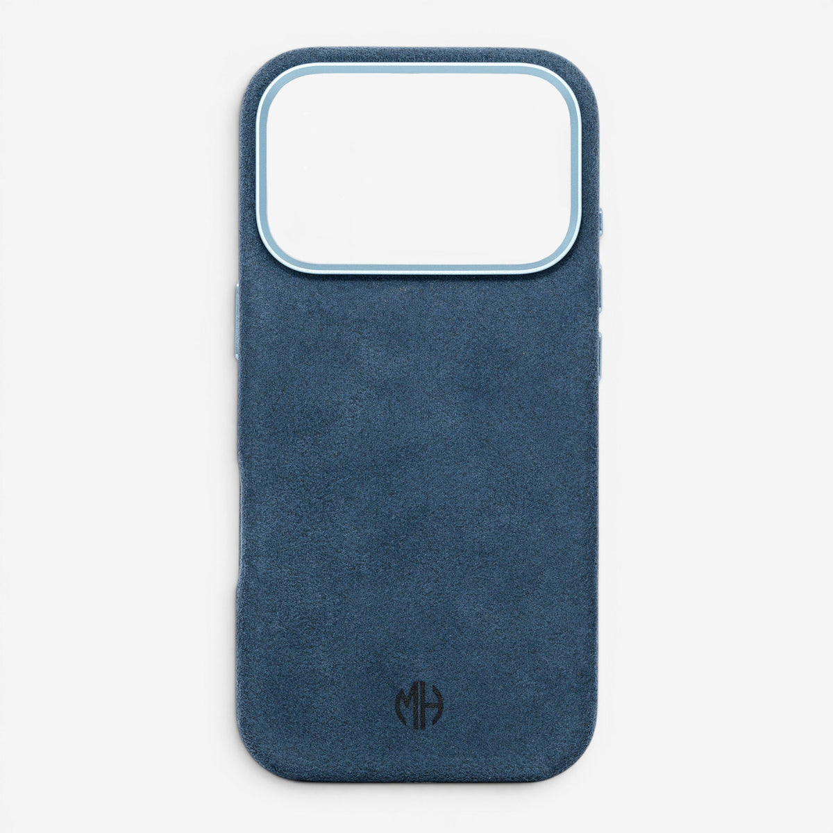 iPhone Case Alcantara 17 Pro Blue Front#Modell_iPhone 17 Pro&Farbe_Blue