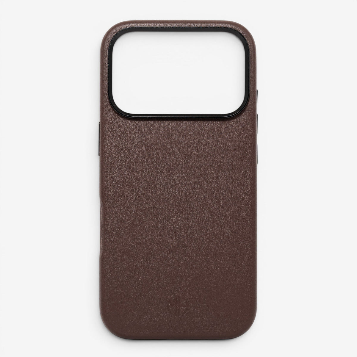 iPhone Case Leather 17 Pro Brown Front#Modell_iPhone 17 Pro&Farbe_Brown