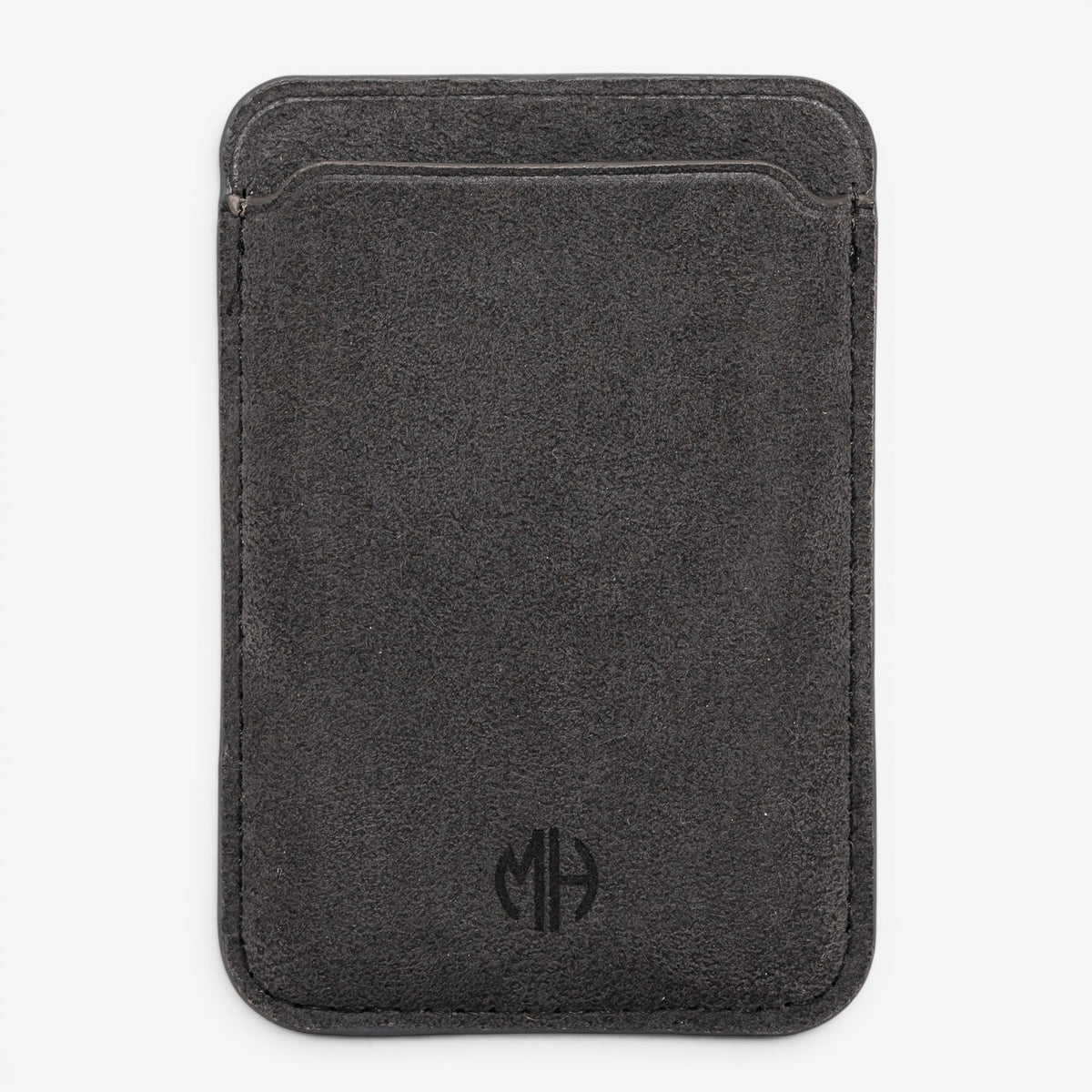 MagSafe Wallet Alcantara Dark Grey Front#Farbe_Dark Grey