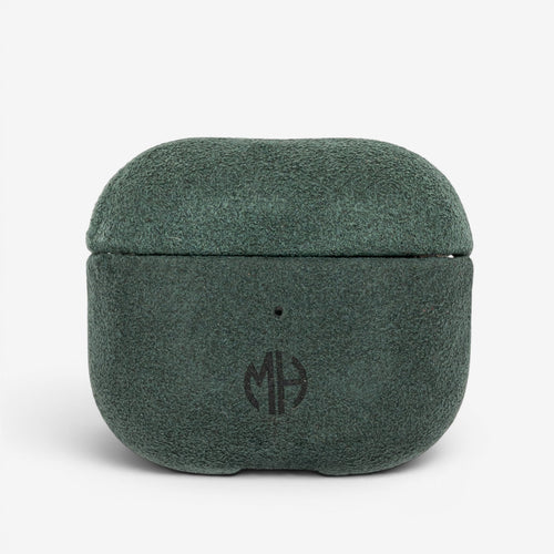 AirPods Case Alcantara 3 Green Front#Modell_AirPods 3&Farbe_Green