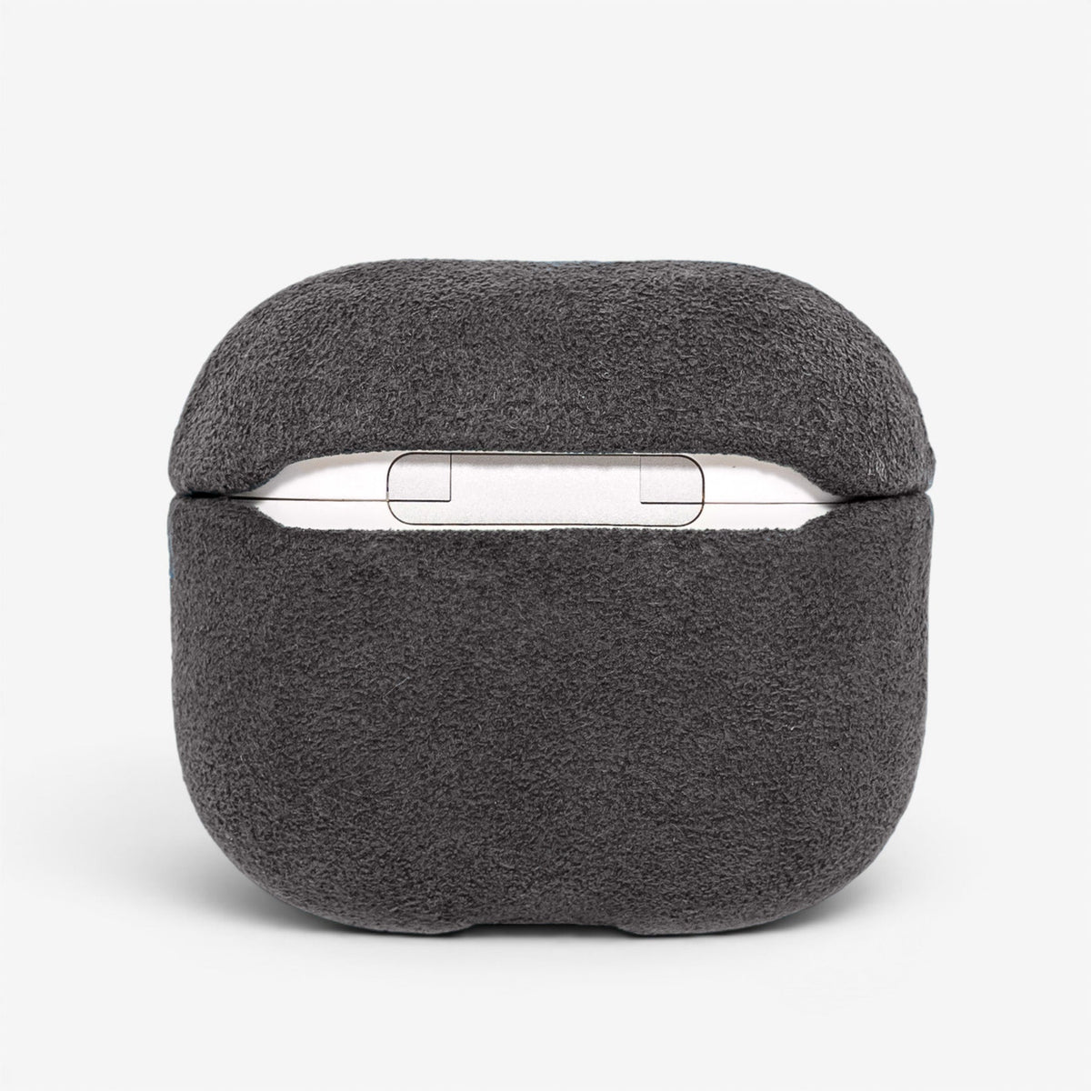 AirPods Case Alcantara 3 Dark Grey Rückseite#Modell_AirPods 3&Farbe_Dark Grey