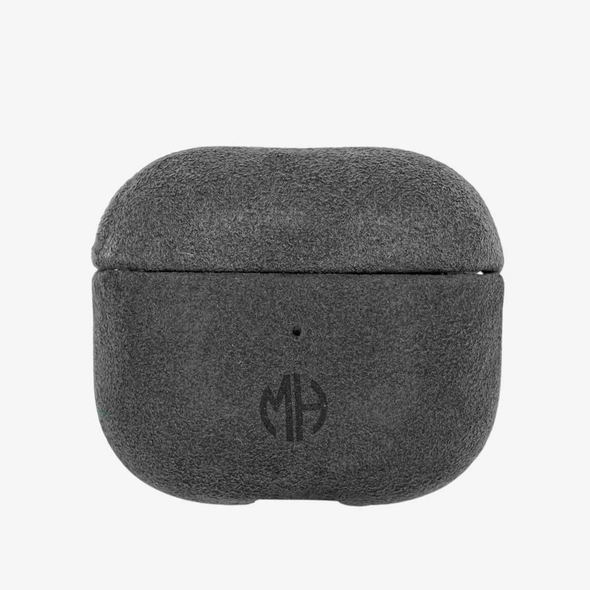 AirPods Case Alcantara 3 Dark Grey Front#Modell_AirPods 3&Farbe_Dark Grey