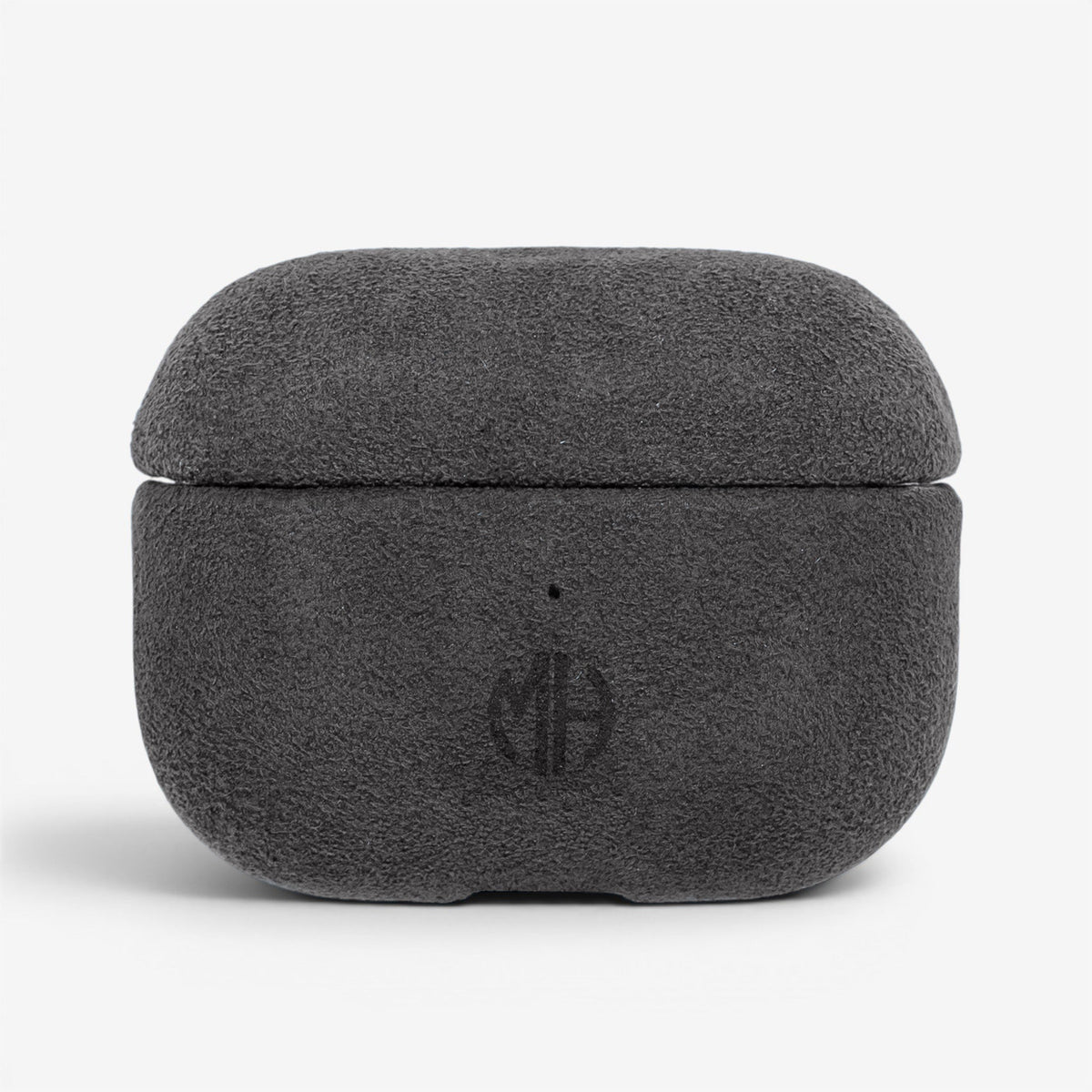 AirPods Case Alcantara Pro Dark Grey Front#Modell_AirPods Pro&Farbe_Dark Grey