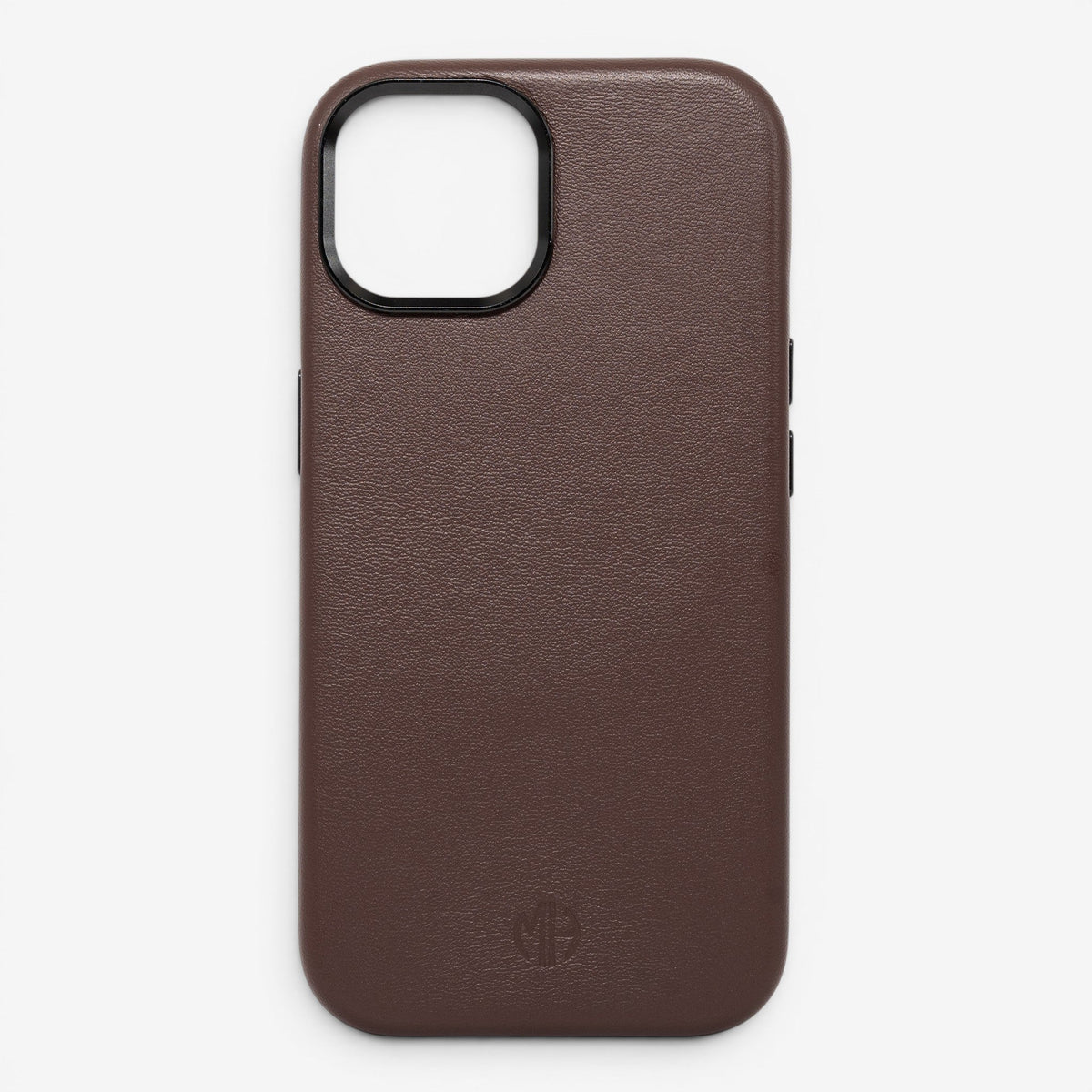iPhone Case Leather 15 Brown Front#Modell_iPhone 15&Farbe_Brown