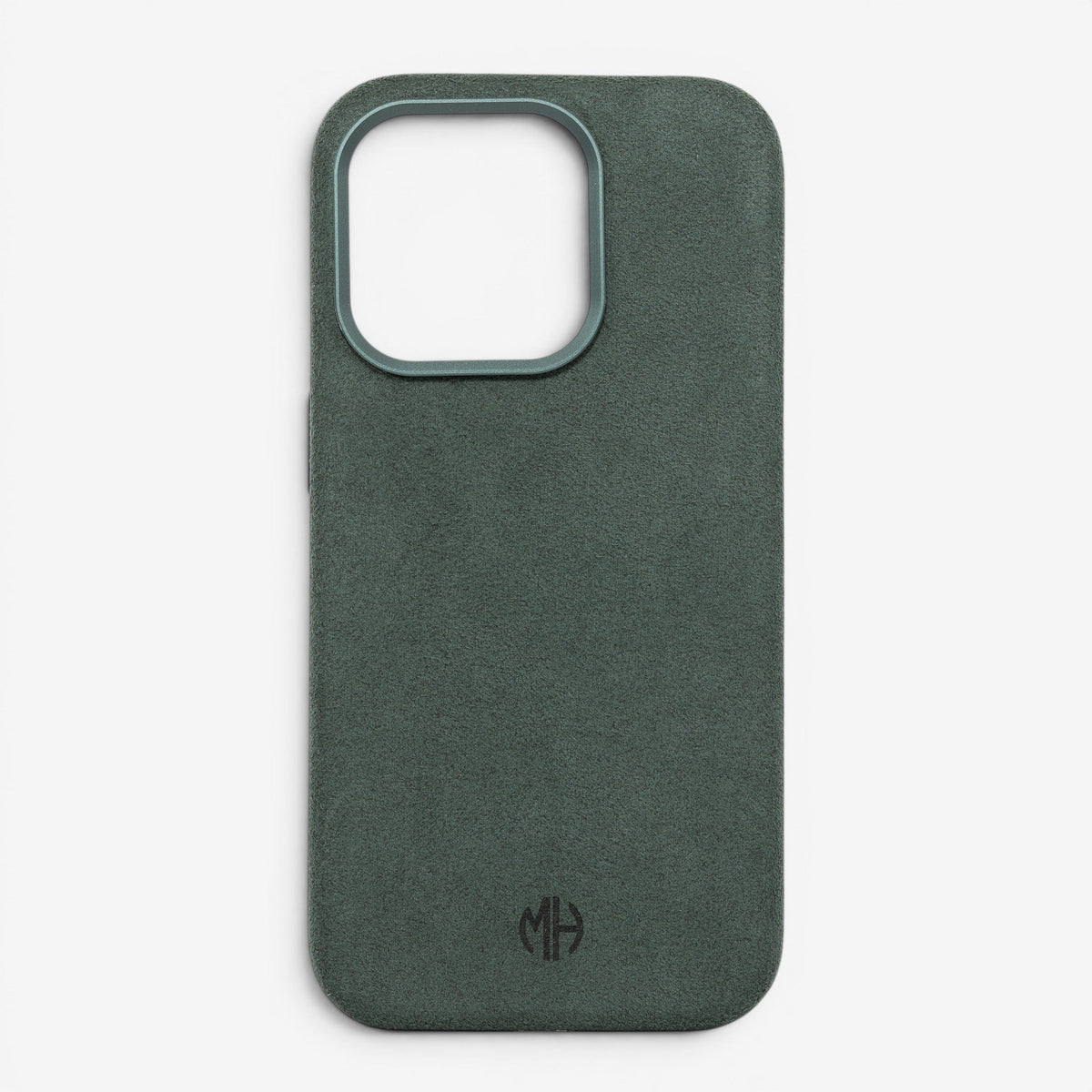 iPhone Case Alcantara 15 Pro Green Front#Modell_iPhone 15 Pro&Farbe_Green