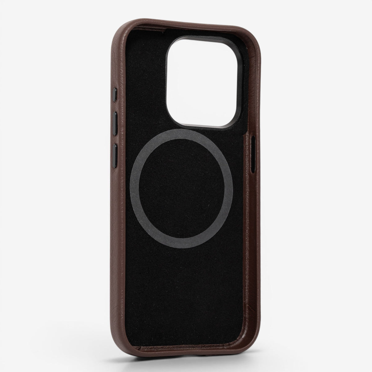 iPhone Case Leather 15 Pro Max Brown Rückseite#Modell_iPhone 15 Pro Max&Farbe_Brown