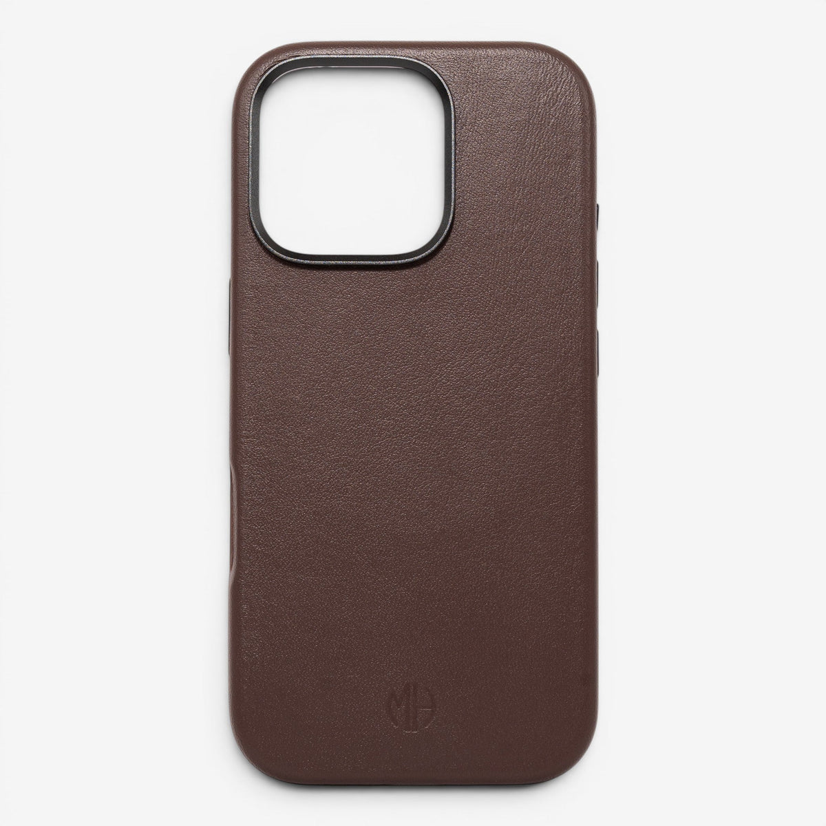 iPhone Case Leather 16 Pro Brown Front#Modell_iPhone 16 Pro&Farbe_Brown