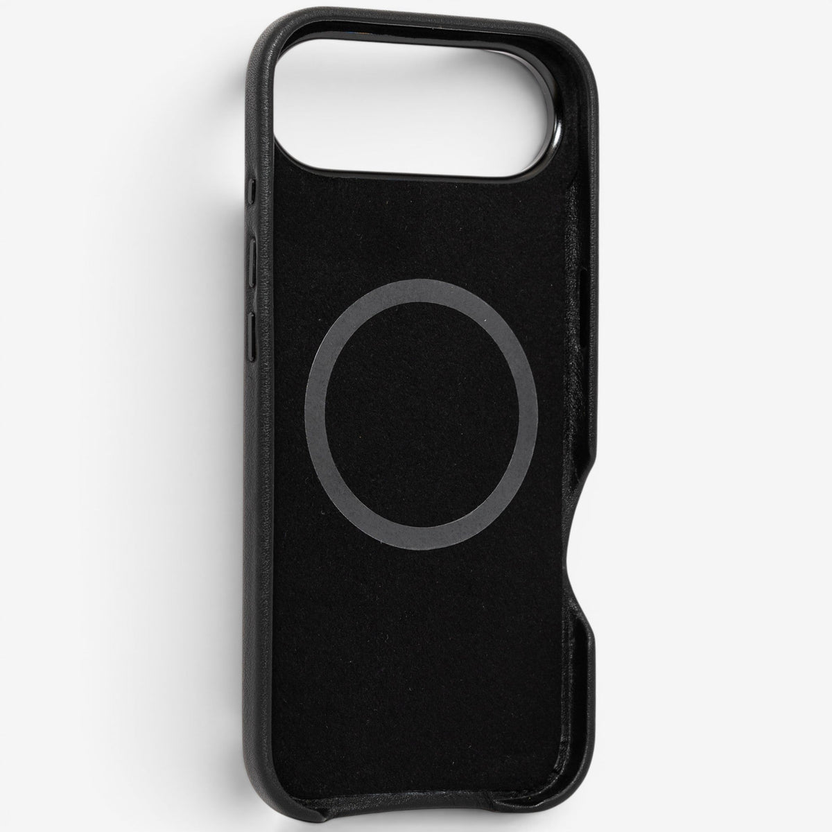 iPhone Case Leather 17 Air Black Rückseite#Modell_iPhone 17 Air&Farbe_Black