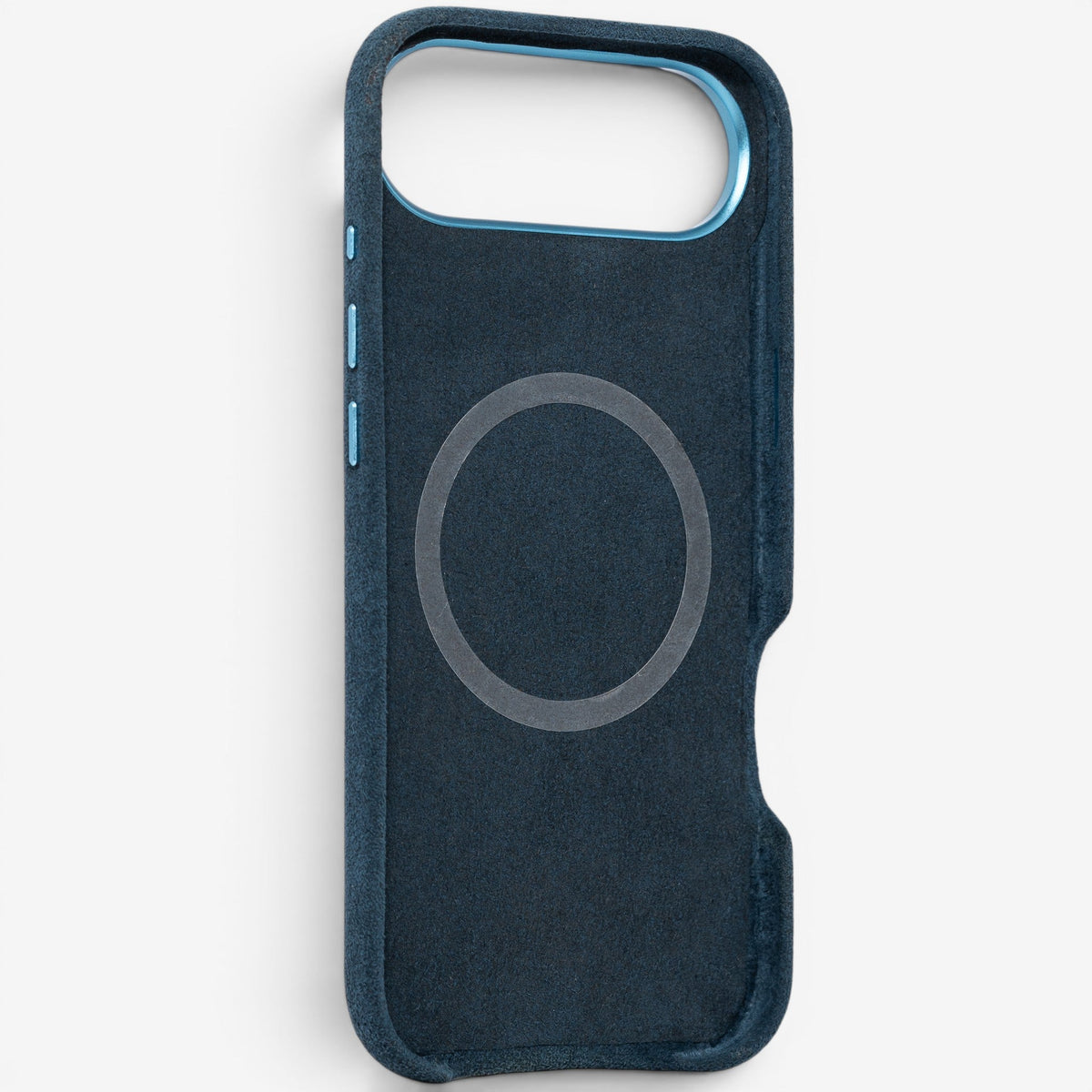 iPhone Case Alcantara 17 Air Blue Rückseite#Modell_iPhone 17 Air&Farbe_Blue