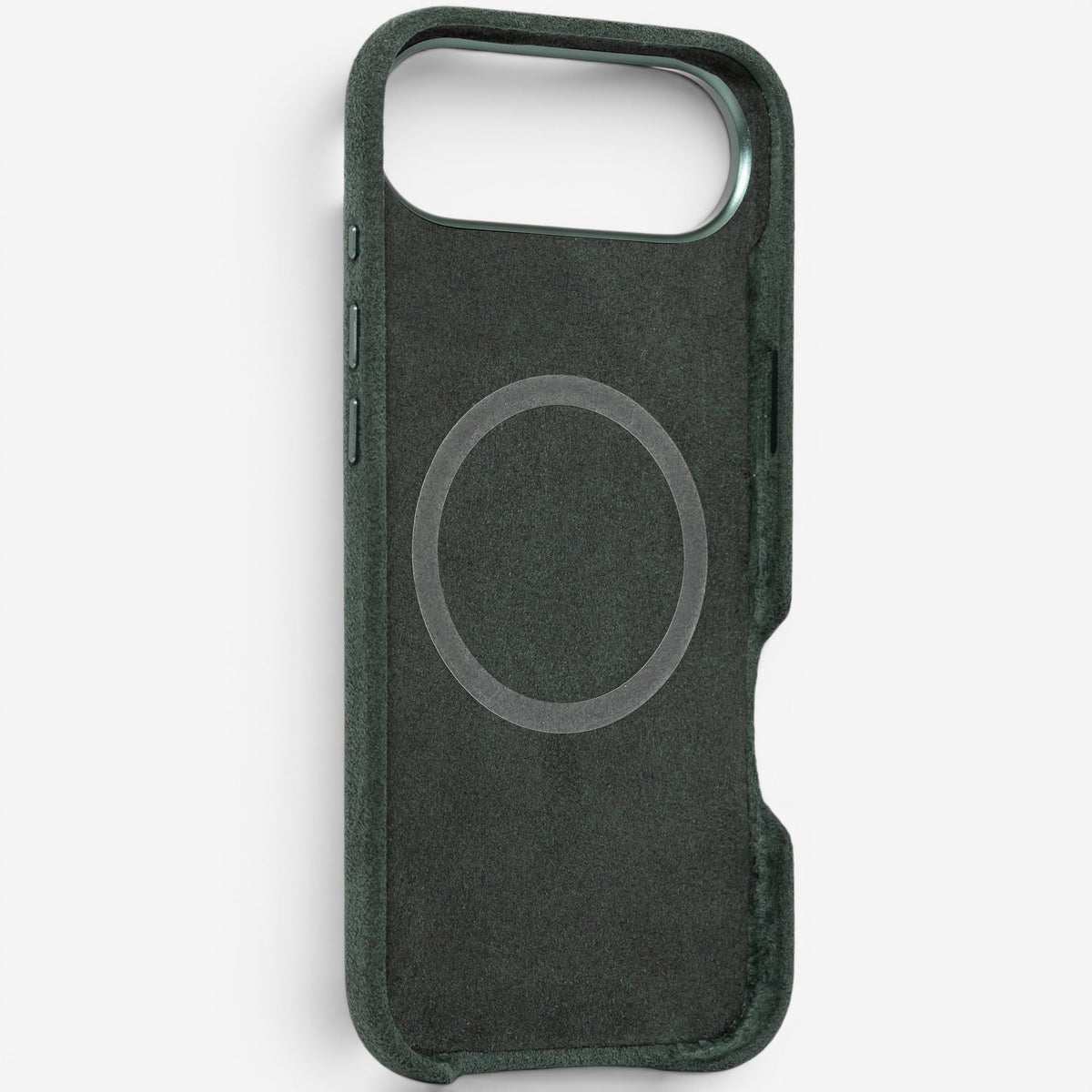 iPhone Case Alcantara 17 Air Green Rückseite#Modell_iPhone 17 Air&Farbe_Green