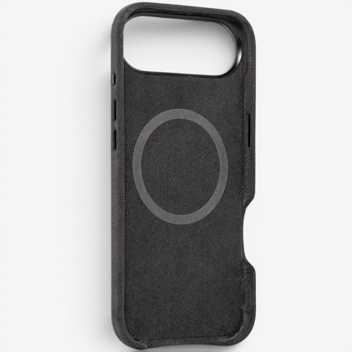 iPhone Case Alcantara 17 Air Dark Grey Rückseite#Modell_iPhone 17 Air&Farbe_Dark Grey