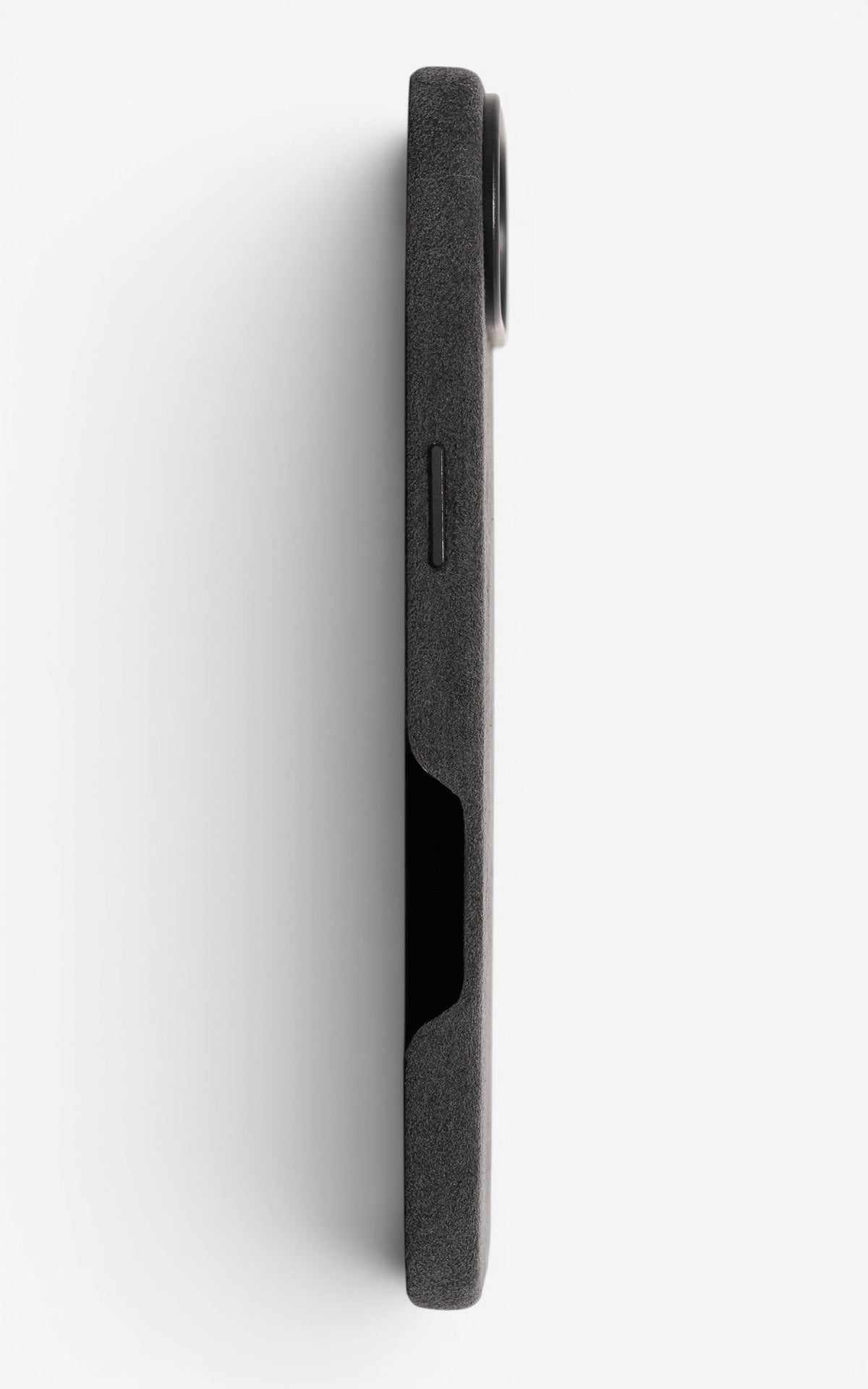 iPhone Case Alcantara 17 Air Dark Grey Seite links#Modell_iPhone 17 Air&Farbe_Dark Grey