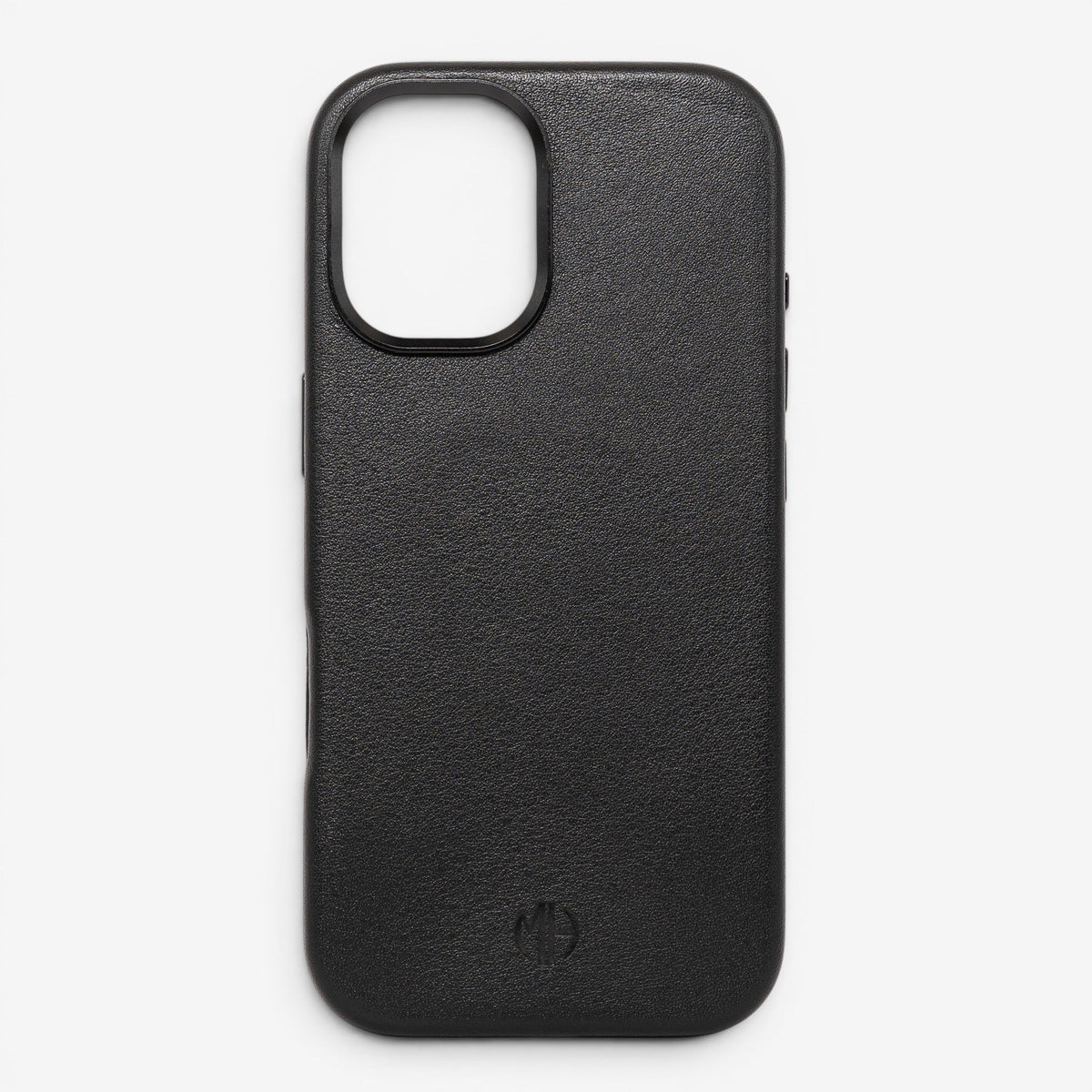 iPhone Case Leather 17 Black Front#Modell_iPhone 17&Farbe_Black