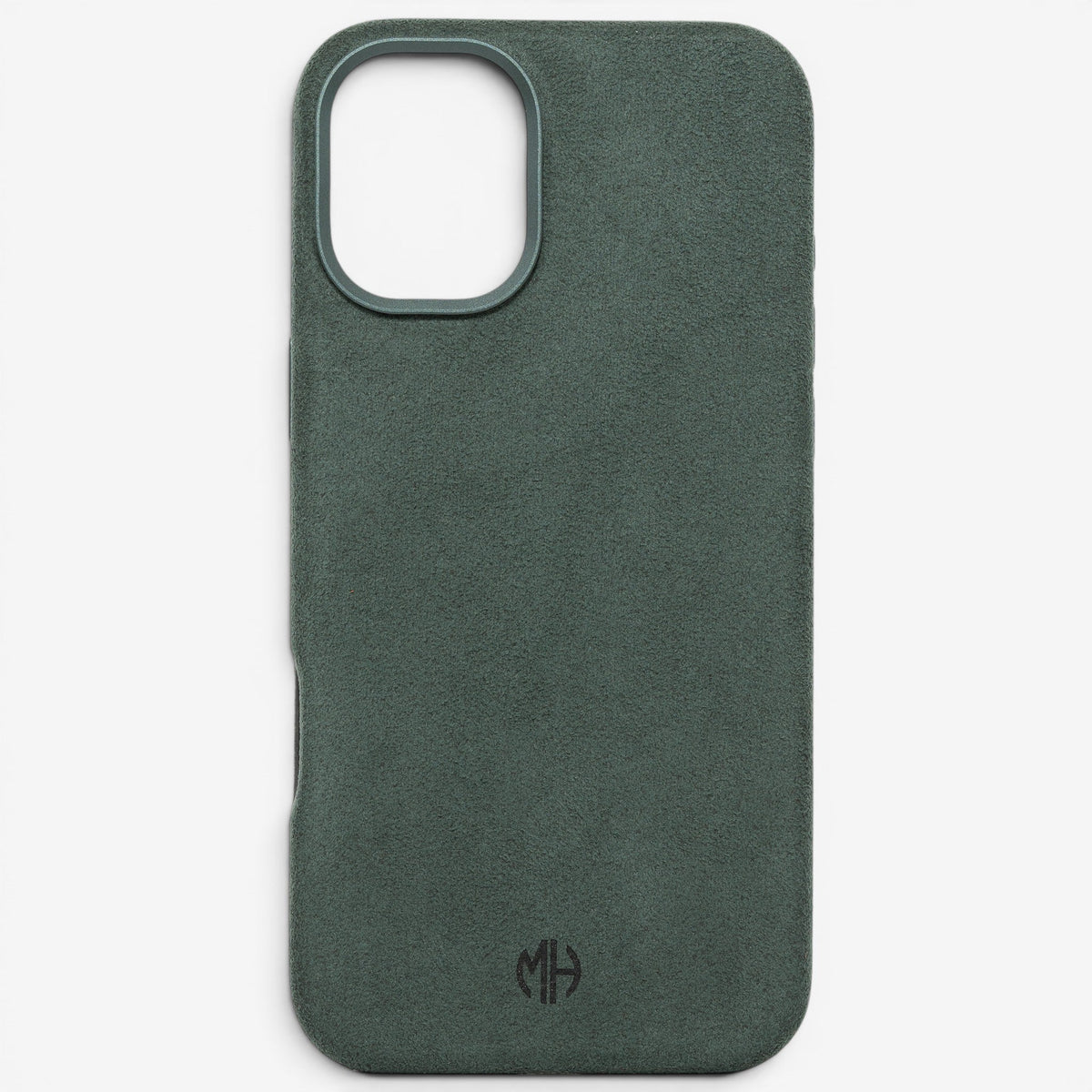 iPhone Case Alcantara 17 Green Front#Modell_iPhone 17&Farbe_Green