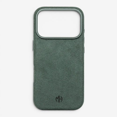 iPhone Case Alcantara 17 Pro Green Front#Modell_iPhone 17 Pro&Farbe_Green