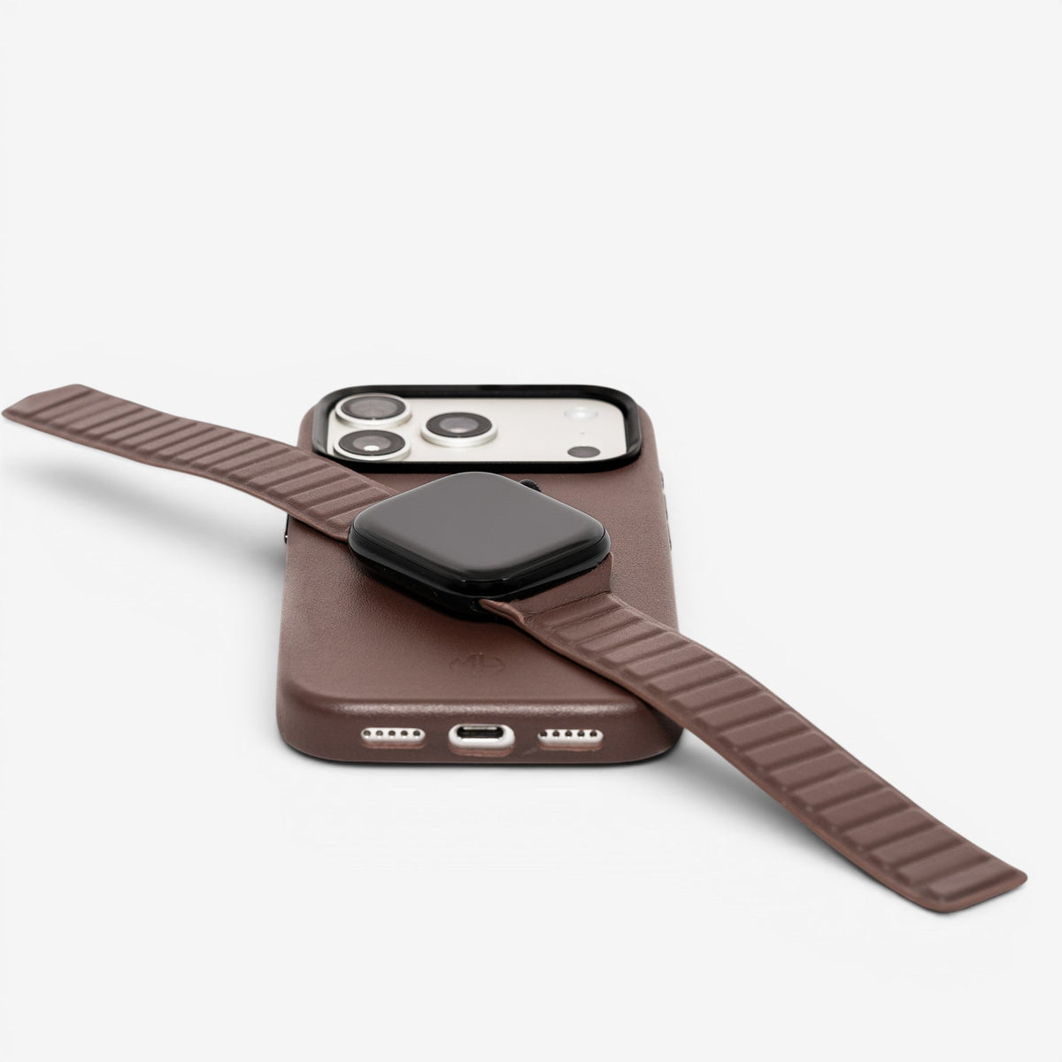 Apple Watch Band Leather am Handgelenk#Farbe_Brown